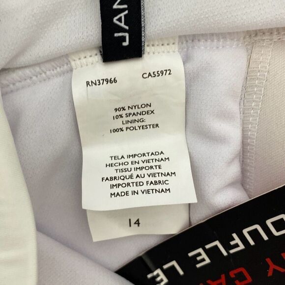 Jantzen Women's White Sweetheart Neck Ruched Halter Swimsuit Size 14 NWT - Picture 7 of 7